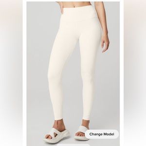 ALO YOGA AIRBRUSH LEGGING IVORY XS